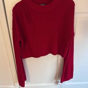 Wild Fable Vibrant Red Knit Top
